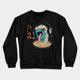 Ramen of Kanagawa  monster on headphone Crewneck Sweatshirt